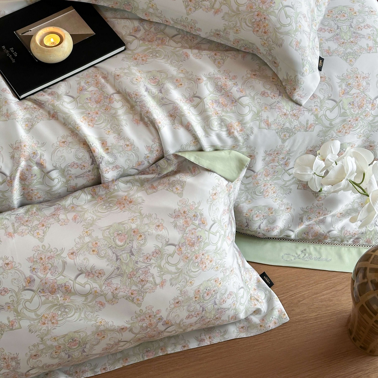 91家纺网 家纺一手货源 找家纺 丽笙被芯 2026新款兰精天丝数码印花Naia镂空夏被夏凉被空调被 莉格