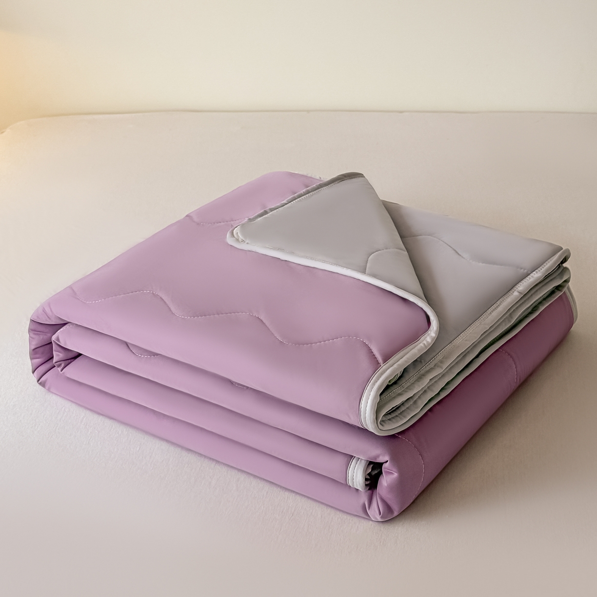 91家纺网 家纺一手货源 找家纺 （总）好欣怡家纺 2026新款双层绗缝凉感丝夏被