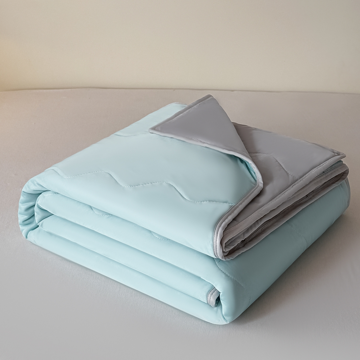 好欣怡家纺 2026新款双层绗缝凉感丝夏被 云兰
