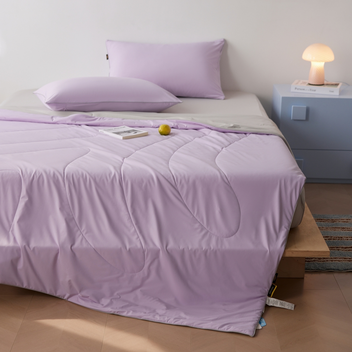 丽笙被芯 2026新款冰皮凉凉夏被夏凉被空调被 芋泥波波