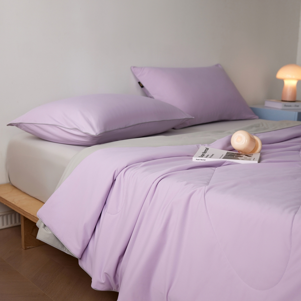 91家纺网 家纺一手货源 找家纺 丽笙被芯 2026新款冰皮凉凉夏被夏凉被空调被 芋泥波波