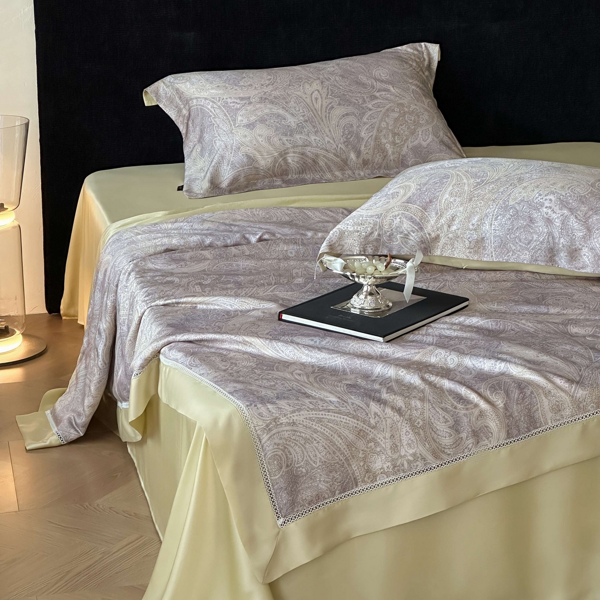 91家纺网 家纺一手货源 找家纺 丽笙被芯 2026新款兰精天丝数码印花Naia镂空夏被夏凉被空调被 尼芙绿