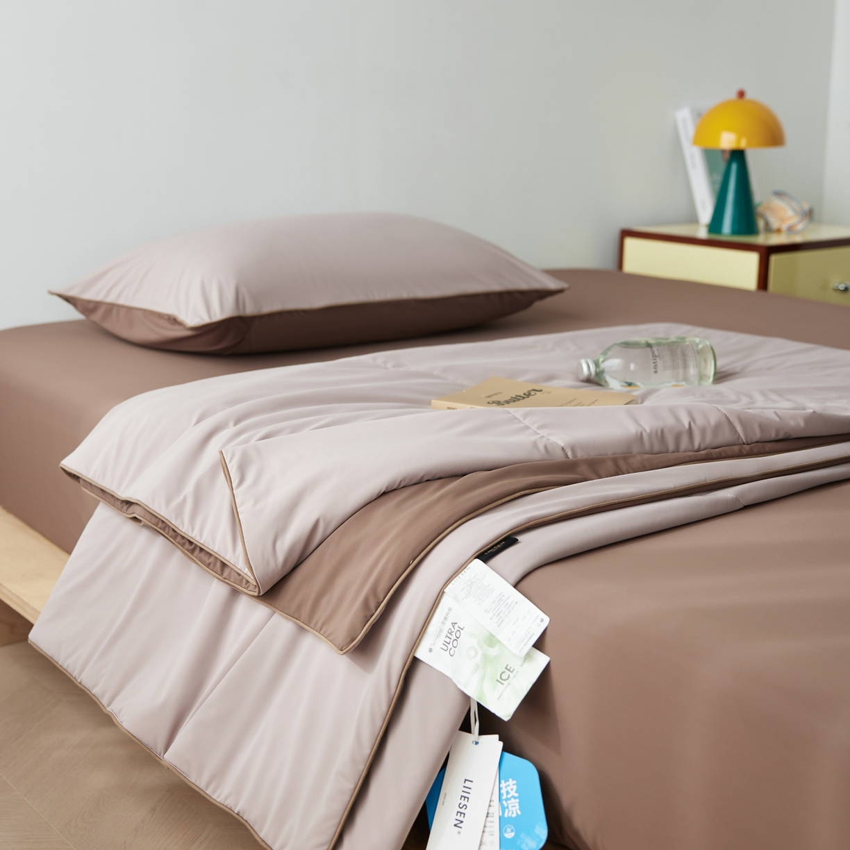 91家纺网 家纺一手货源 找家纺 丽笙被芯 2026新款冰皮凉凉夏被夏凉被空调被 榛果可可