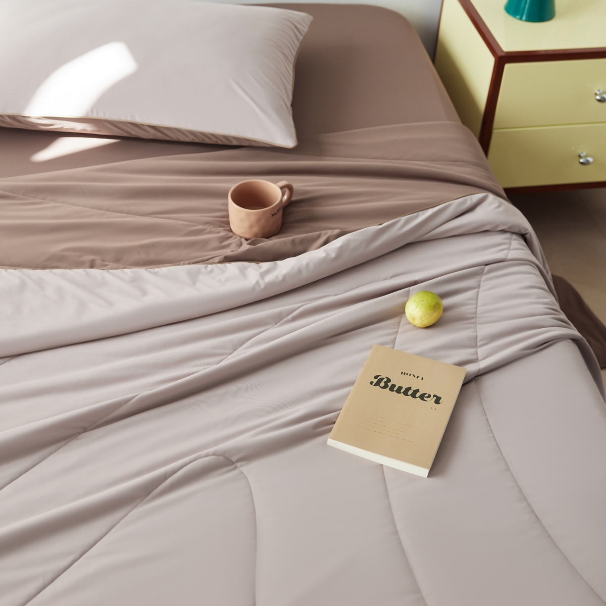 91家纺网 家纺一手货源 找家纺 丽笙被芯 2026新款冰皮凉凉夏被夏凉被空调被 榛果可可