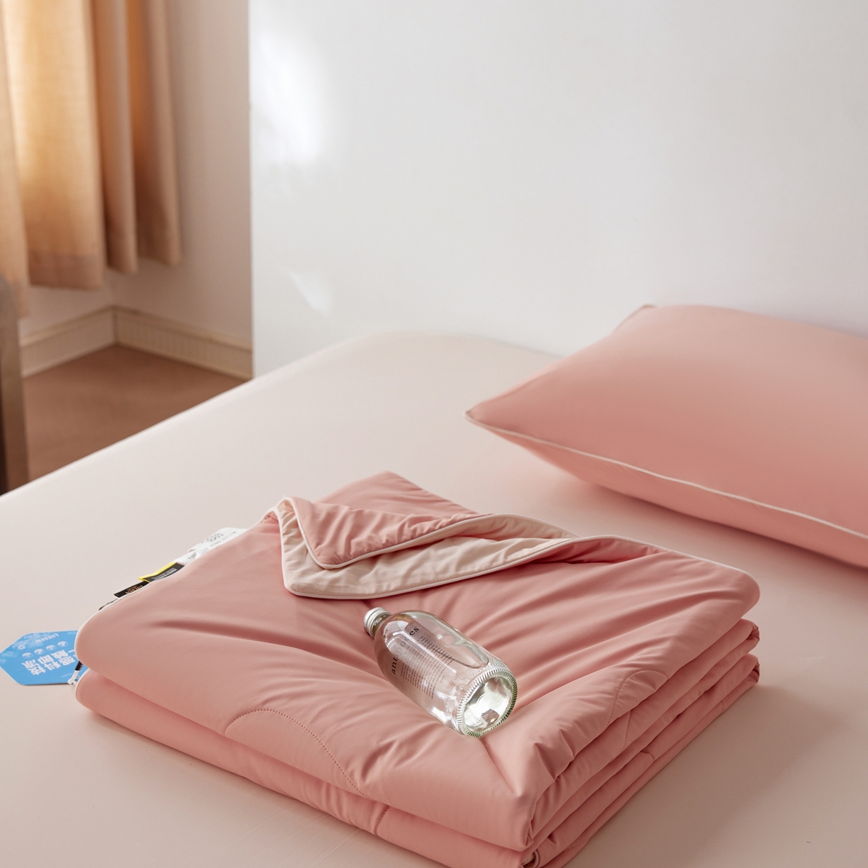 91家纺网 家纺一手货源 找家纺 丽笙被芯 2026新款冰皮凉凉夏被夏凉被空调被 芝士桃桃