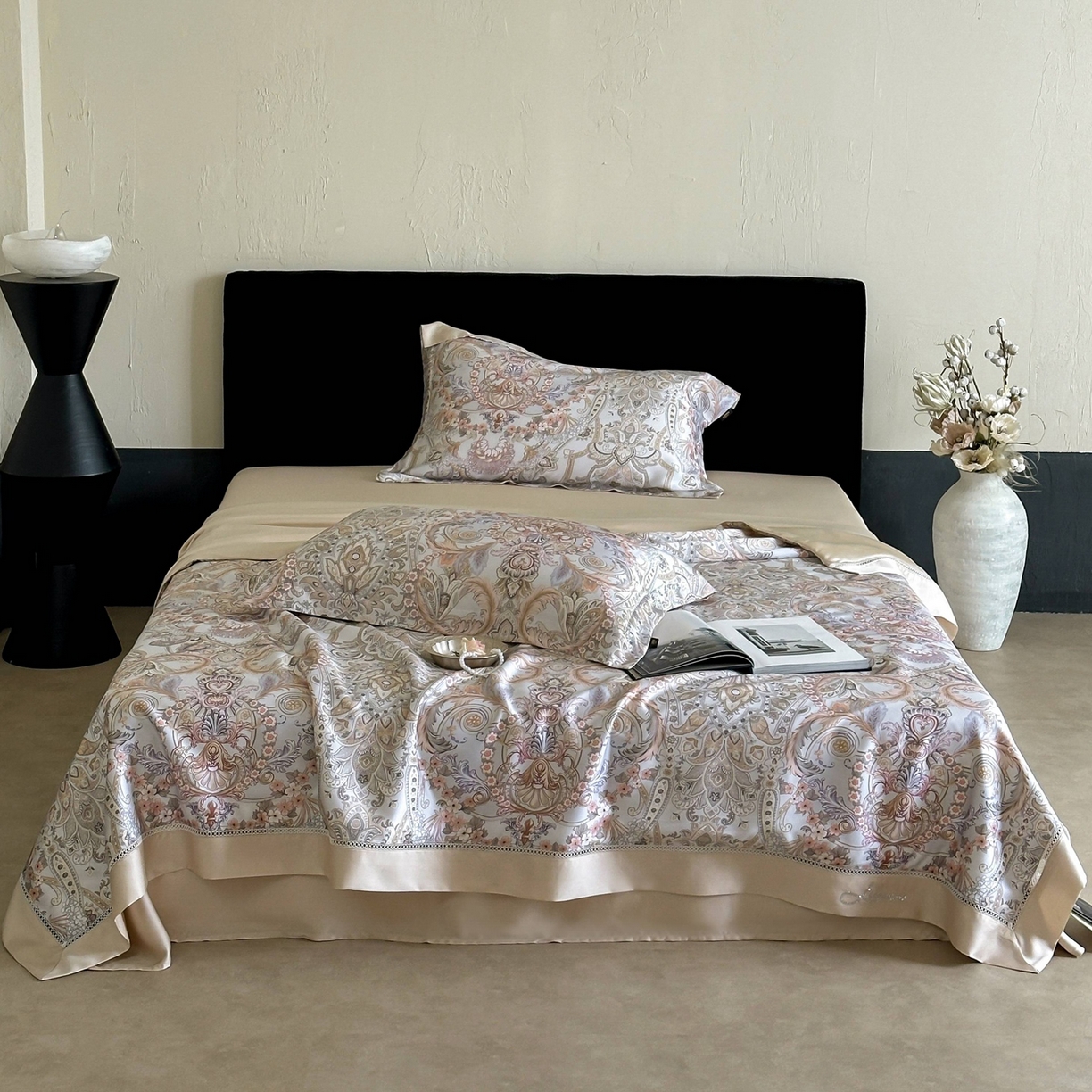 91家纺网 家纺一手货源 找家纺 丽笙被芯 2026新款兰精天丝数码印花Naia镂空夏被夏凉被空调被 日耳曼