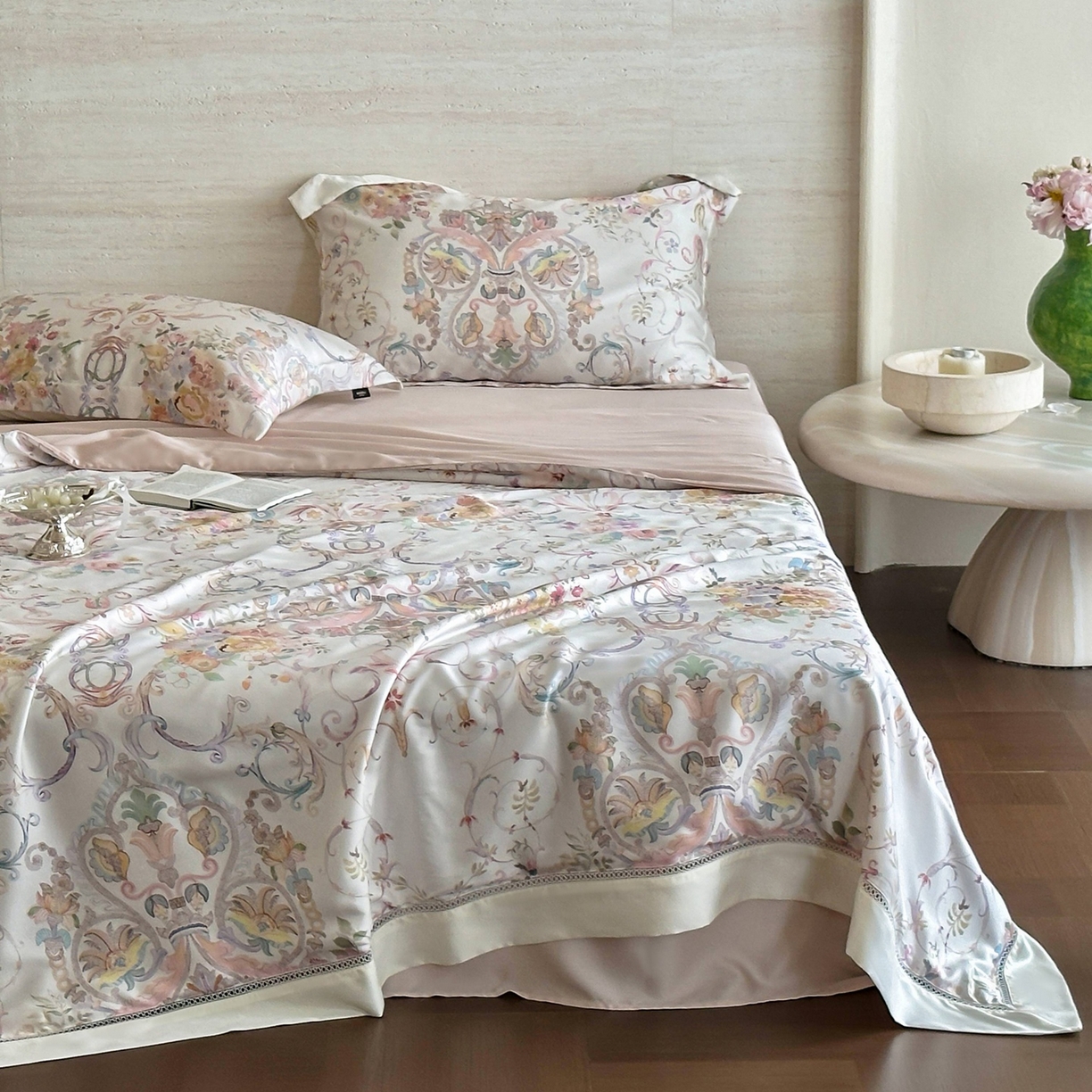 丽笙被芯 2026新款兰精天丝数码印花Naia镂空夏被夏凉被空调被 韶光