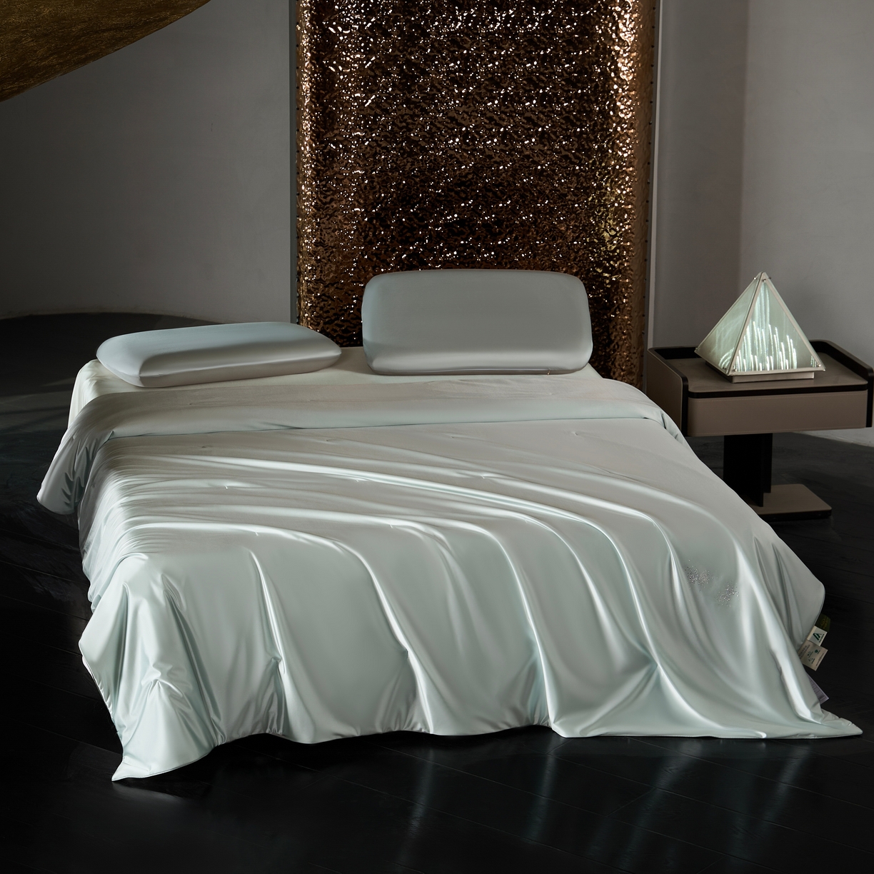 91家纺网 家纺一手货源 找家纺 桂雅居 2026新款珍妮莎纤凉野蚕丝被夏被空调被夏凉被 云淡碧（最低控价：298起(券后价) 充值会员价-10）