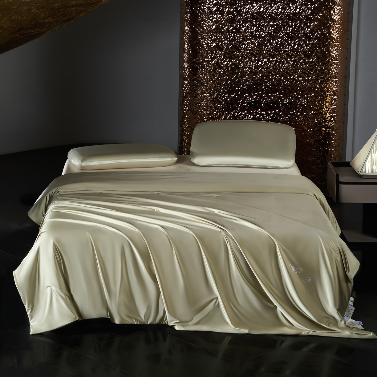 91家纺网 家纺一手货源 找家纺 桂雅居 2026新款珍妮莎纤凉野蚕丝被夏被空调被夏凉被 麦绿（最低控价：298起(券后价) 充值会员价-10）