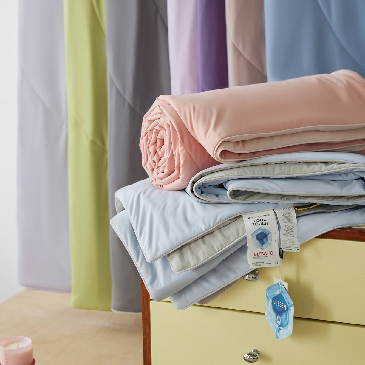91家纺网 家纺一手货源 找家纺 丽笙被芯 2026新款冰皮凉凉夏被夏凉被空调被 组合图（仅供展示不可下单）