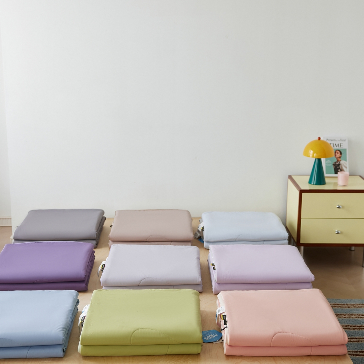 91家纺网 家纺一手货源 找家纺 丽笙被芯 2026新款冰皮凉凉夏被夏凉被空调被 组合图（仅供展示不可下单）