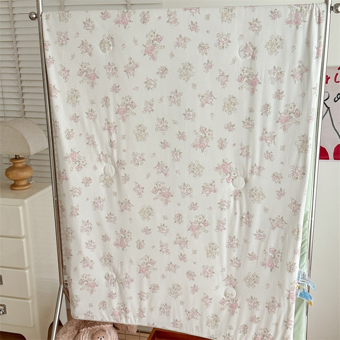 91家纺网 家纺一手货源 找家纺 吾欢心 2026新款仿锦安高克重凉感丝（含氨纶）夏凉被冰激凌空调被凉感小冰皮夏被 组合图仅做展示不可下单