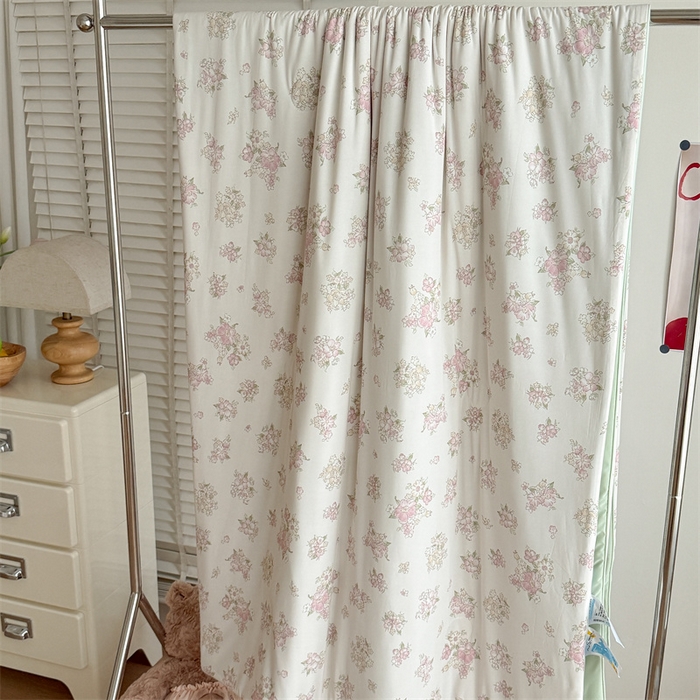 91家纺网 家纺一手货源 找家纺 吾欢心 2026新款仿锦安高克重凉感丝（含氨纶）夏凉被冰激凌空调被凉感小冰皮夏被 组合图仅做展示不可下单