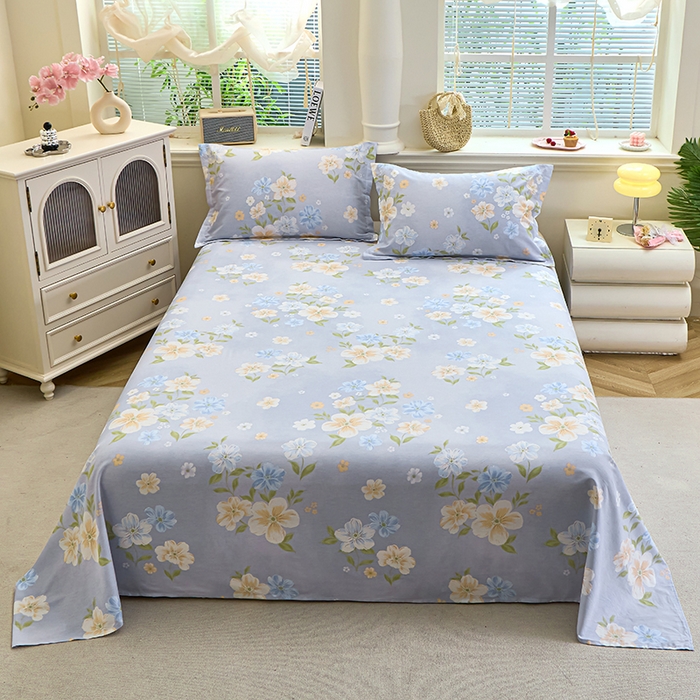 91家纺网 家纺一手货源 找家纺 馨雅家纺 2025新款全棉磨毛数码印花四件套 花觅-粉