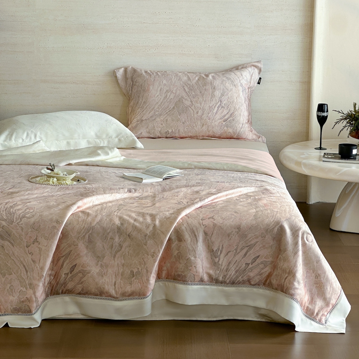 91家纺网 家纺一手货源 找家纺 （总）丽笙被芯 2026新款A类兰精天丝数码印花Naia镂空夏被夏凉被空调被-系列二