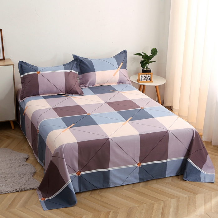 91家纺网 家纺一手货源 找家纺 馨雅家纺 2026新款多规格纯棉印花床单单品床单单件 简爱