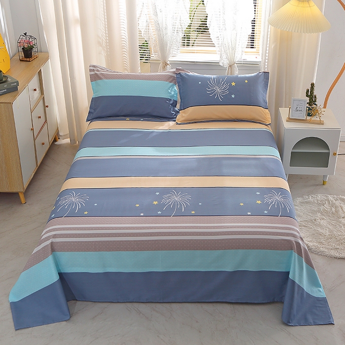 馨雅家纺 2026新款多规格纯棉印花床单单品床单单件 仰望星空