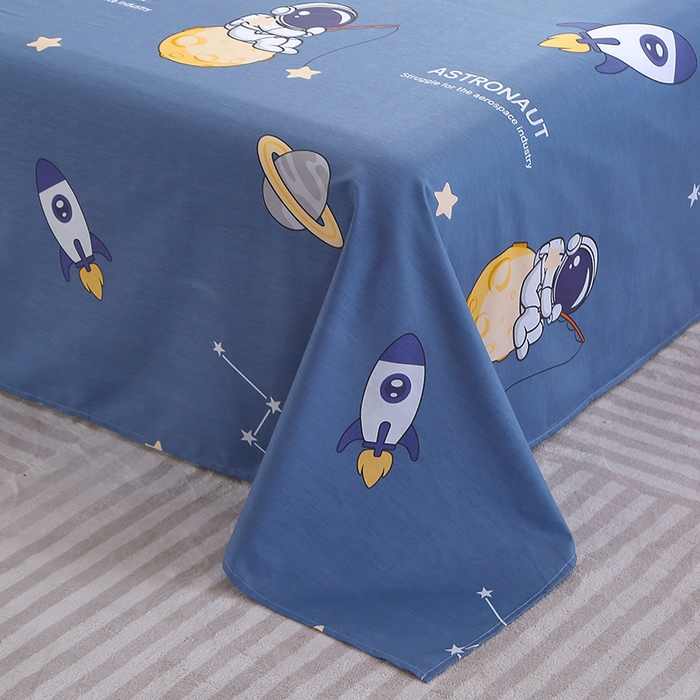 91家纺网 家纺一手货源 找家纺 馨雅家纺 2026新款多规格纯棉印花床单单品床单单件 星际迷航