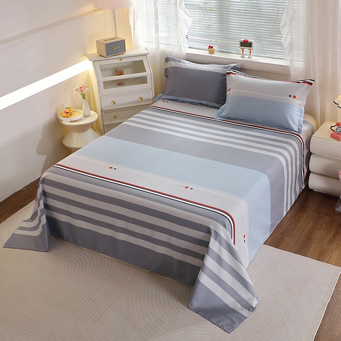 91家纺网 家纺一手货源 找家纺 馨雅家纺 2026新款多规格纯棉印花床单单品床单单件 沐光