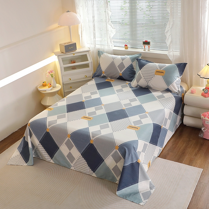 91家纺网 家纺一手货源 找家纺 馨雅家纺 2026新款多规格纯棉印花床单单品床单单件 罗利