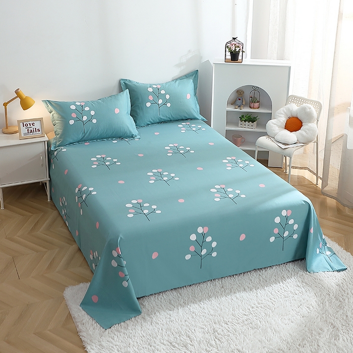 91家纺网 家纺一手货源 找家纺 馨雅家纺 2026新款多规格纯棉印花床单单品床单单件 阿黛尔