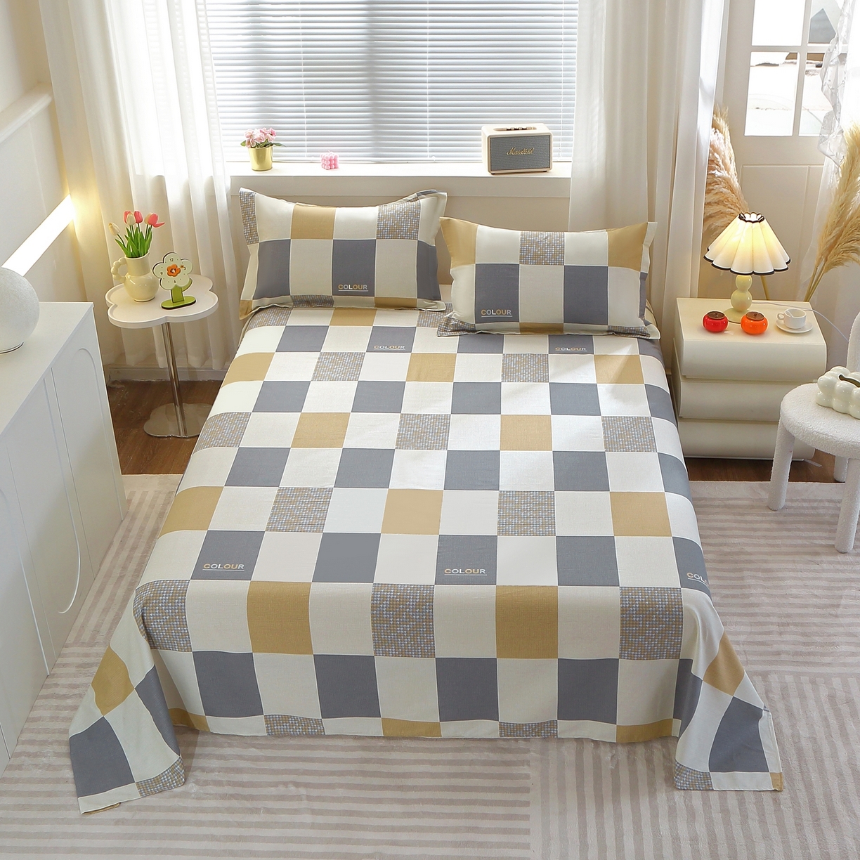 馨雅家纺 2026新款多规格纯棉印花床单单品床单单件 雅格