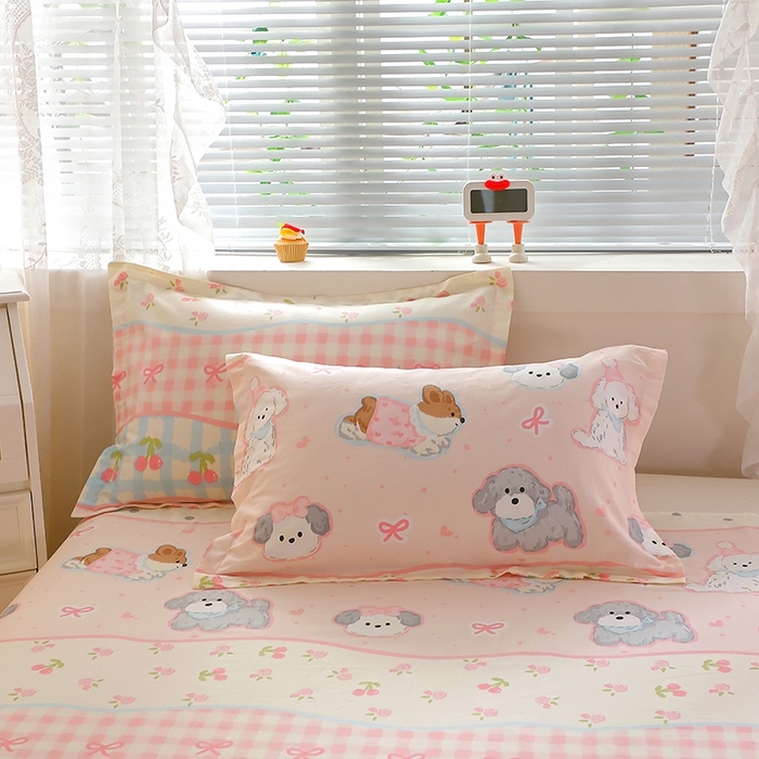 91家纺网 家纺一手货源 找家纺 （总）馨雅家纺 2026新款简欧纯棉印花枕套单品枕套枕套单件