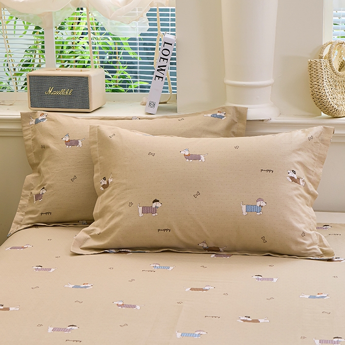 91家纺网 家纺一手货源 找家纺 （总）馨雅家纺 2026新款简欧纯棉印花枕套单品枕套枕套单件