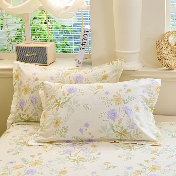 91家纺网 家纺一手货源 找家纺 （总）馨雅家纺 2026新款简欧纯棉印花枕套单品枕套枕套单件