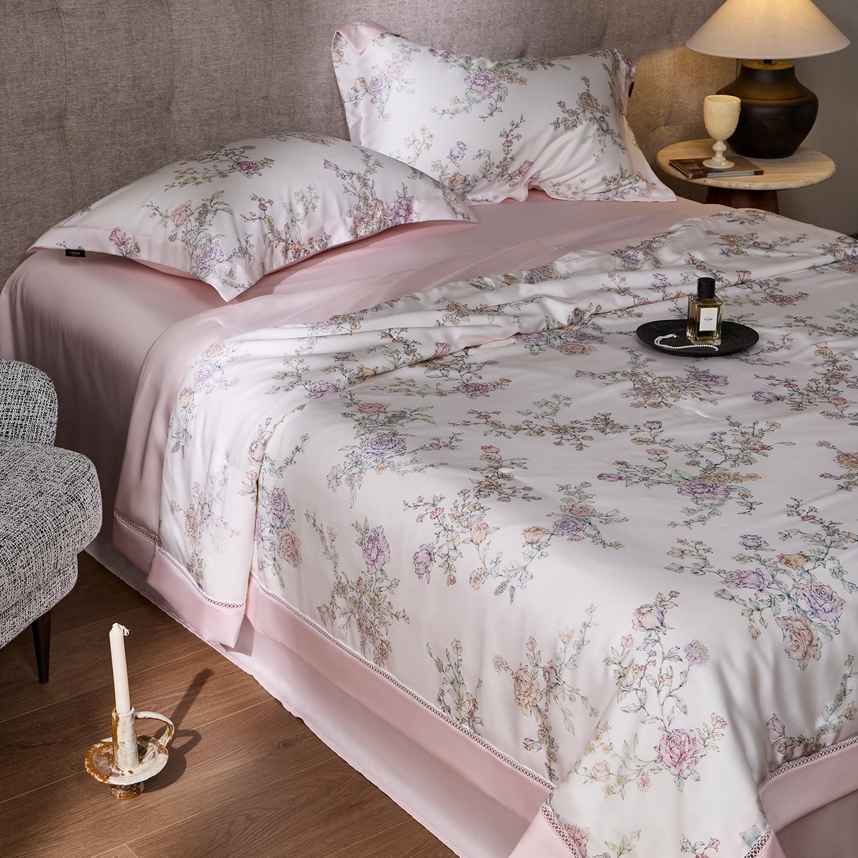 丽笙被芯 2026新款兰精天丝数码印花蚕丝镂空夏被夏凉被空调被 弗洛伊德