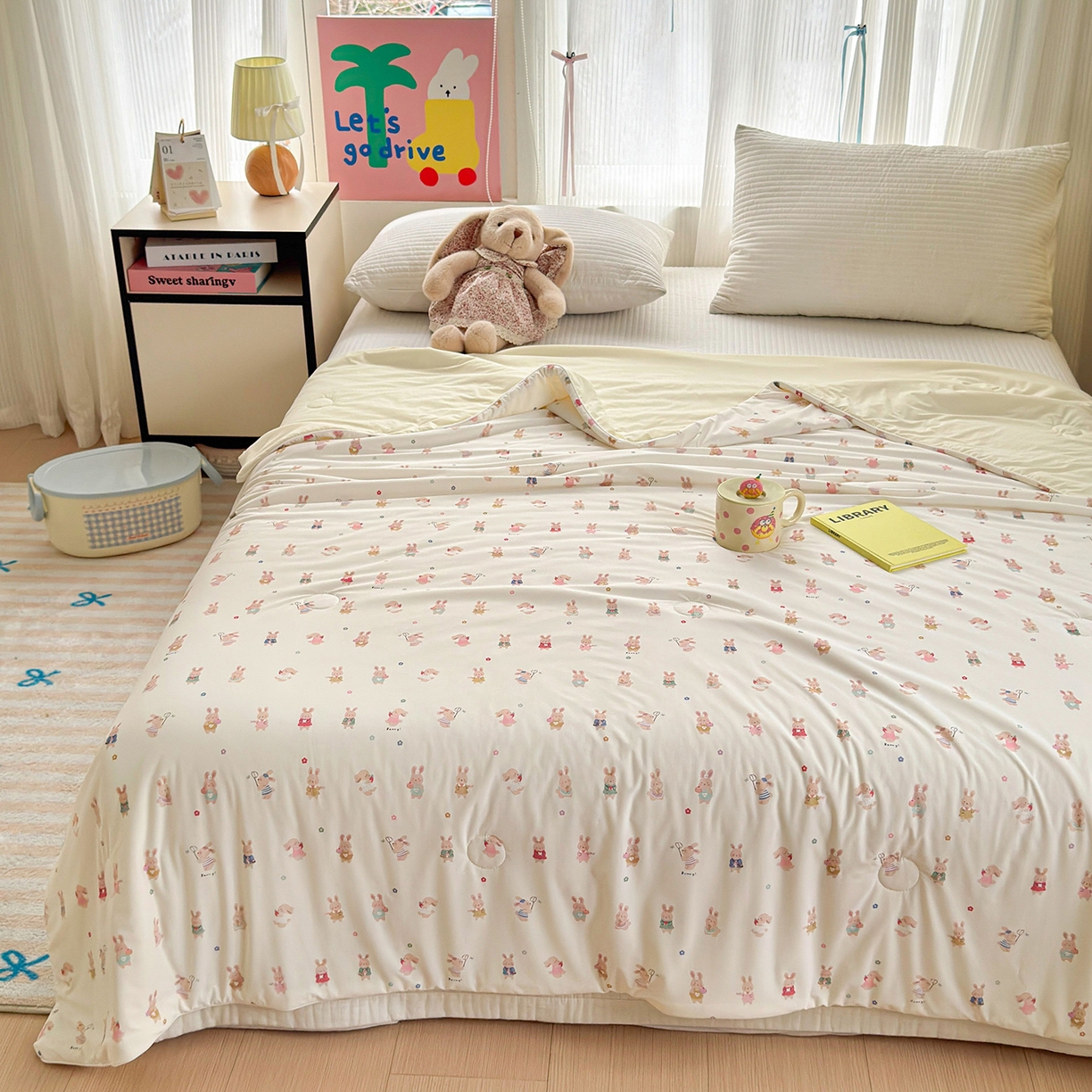 91家纺网 家纺一手货源 找家纺 （总）亿梵家居 2026新款锦氨印花凉感夏被