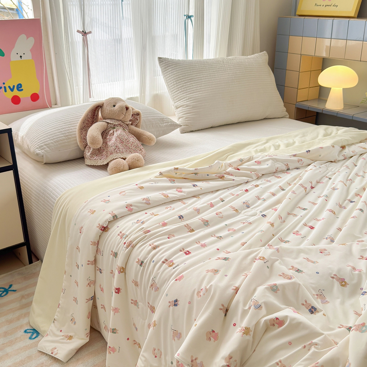 91家纺网 家纺一手货源 找家纺 （总）亿梵家居 2026新款锦氨印花凉感夏被