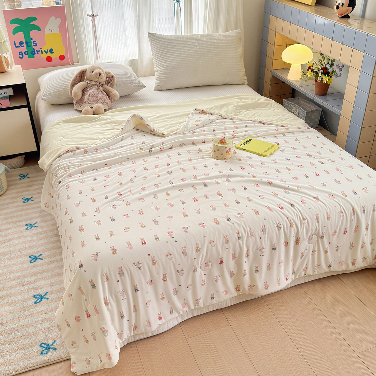 91家纺网 家纺一手货源 找家纺 （总）亿梵家居 2026新款锦氨印花凉感夏被