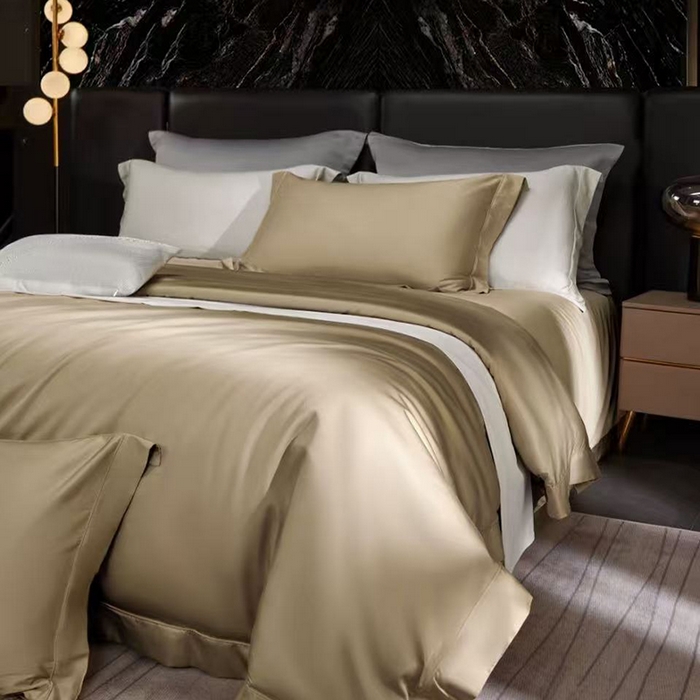 91家纺网 家纺一手货源 找家纺 玖玖爱家纺 2026新款顶奢进口LFH级天丝棉四件套--雅韵 雅韵-香槟金