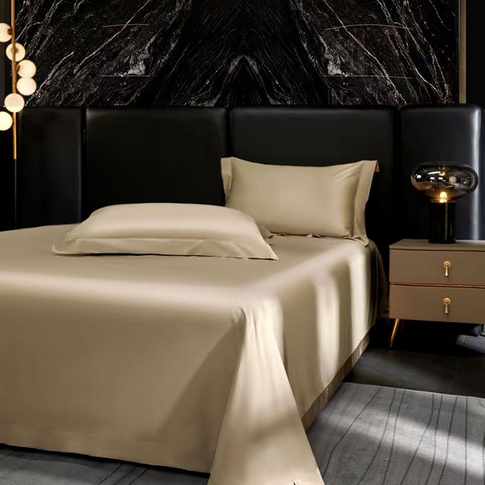 91家纺网 家纺一手货源 找家纺 玖玖爱家纺 2026新款顶奢进口LFH级天丝棉四件套--雅韵 雅韵-香槟金