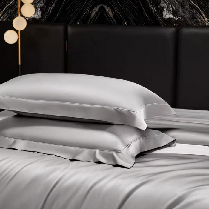 91家纺网 家纺一手货源 找家纺 玖玖爱家纺 2026新款顶奢进口LFH级天丝棉四件套--雅韵 雅韵-都市灰