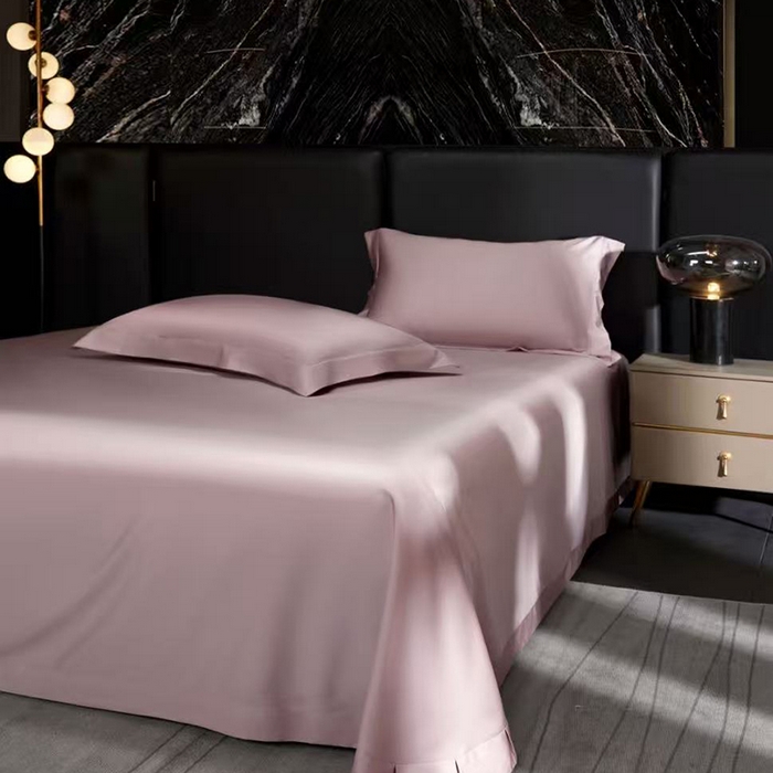 91家纺网 家纺一手货源 找家纺 玖玖爱家纺 2026新款顶奢进口LFH级天丝棉四件套--雅韵 雅韵-玫瑰粉