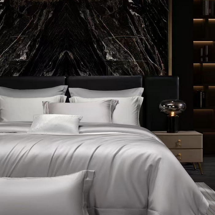 91家纺网 家纺一手货源 找家纺 玖玖爱家纺 2026新款顶奢进口LFH级天丝棉四件套--雅韵 雅韵-都市灰