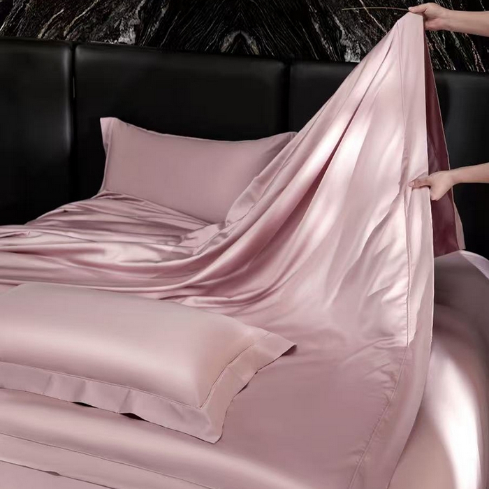 91家纺网 家纺一手货源 找家纺 玖玖爱家纺 2026新款顶奢进口LFH级天丝棉四件套--雅韵 雅韵-玫瑰粉