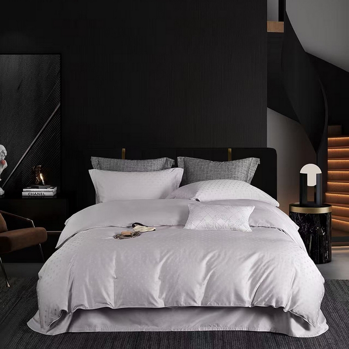 玖玖爱家纺 2026新款顶奢进口LFH级天丝棉四件套-云薇 云薇-琉璃紫