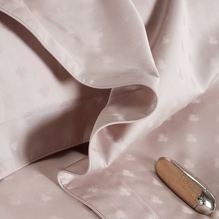 91家纺网 家纺一手货源 找家纺 玖玖爱家纺 2026新款顶奢进口LFH级天丝棉四件套-云薇 云薇-玫瑰粉