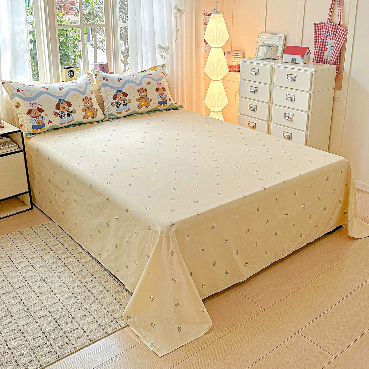 91家纺网 家纺一手货源 找家纺 （总）依庭 2026新款12868全棉纯棉印花床单单品床单床单单件-第二批