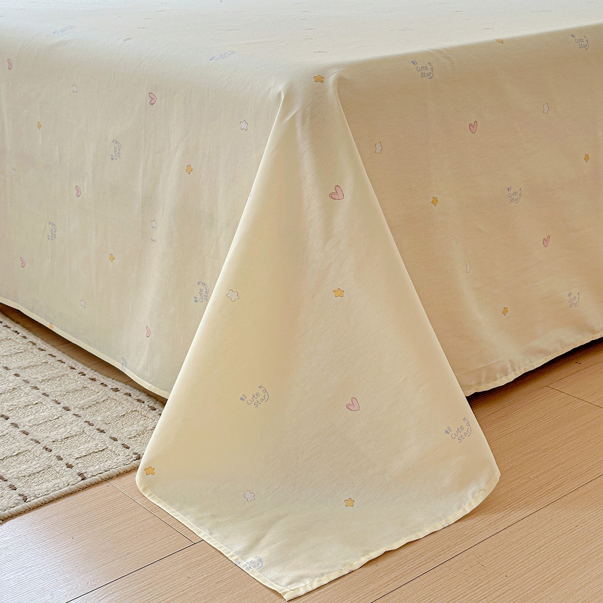 91家纺网 家纺一手货源 找家纺 依庭 2026新款12868全棉纯棉印花床单单品床单床单单件-第二批 星星漫游记-B