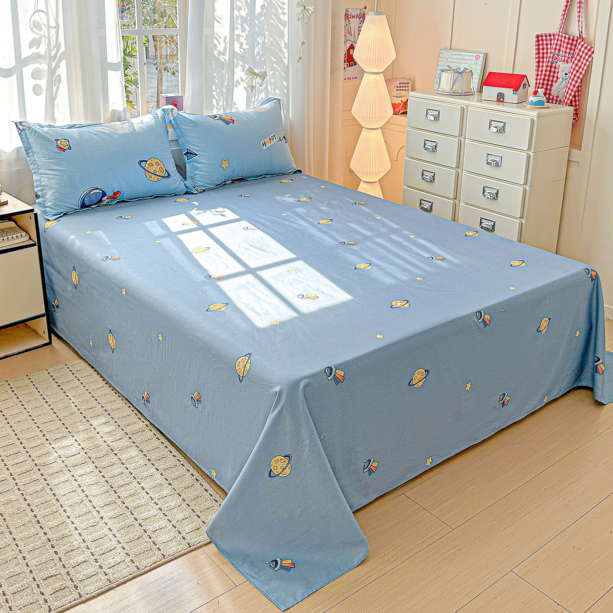 91家纺网 家纺一手货源 找家纺 （总）依庭 2026新款12868全棉纯棉印花床单单品床单床单单件-第二批