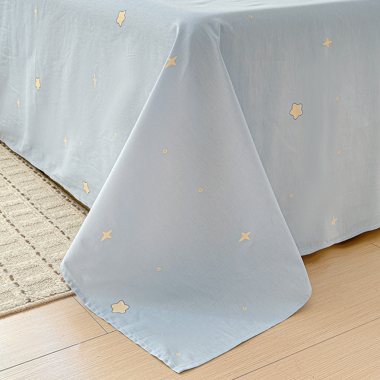 91家纺网 家纺一手货源 找家纺 依庭 2026新款12868全棉纯棉印花床单单品床单床单单件-第二批 蓝星太空人-B