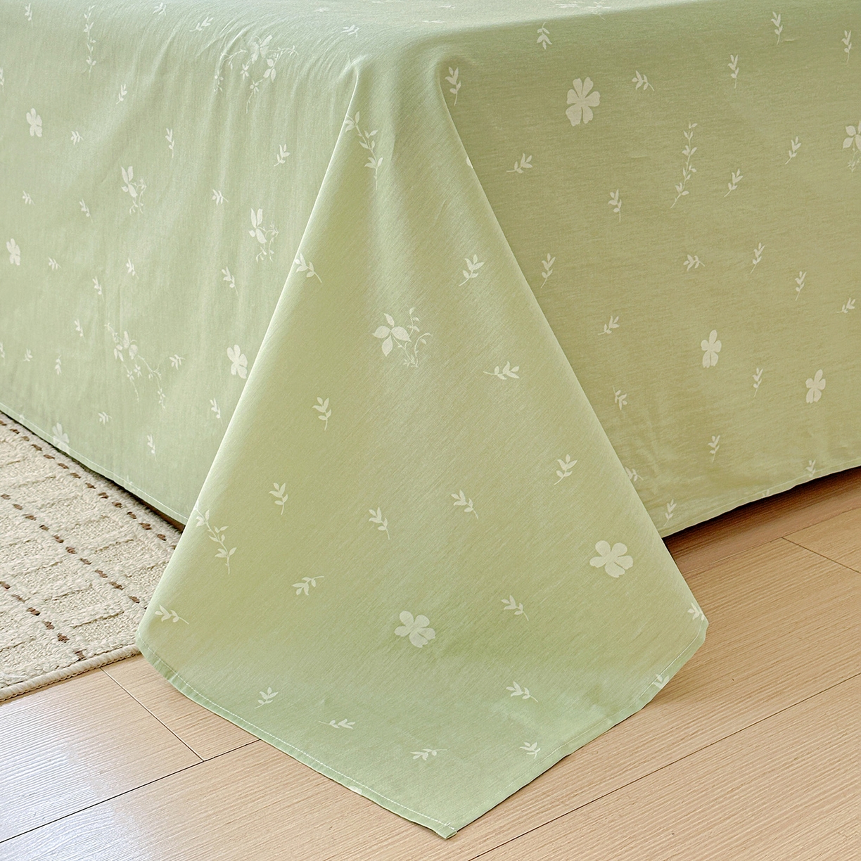 91家纺网 家纺一手货源 找家纺 依庭 2026新款12868全棉纯棉印花床单单品床单床单单件-第二批 青绿银杏-B