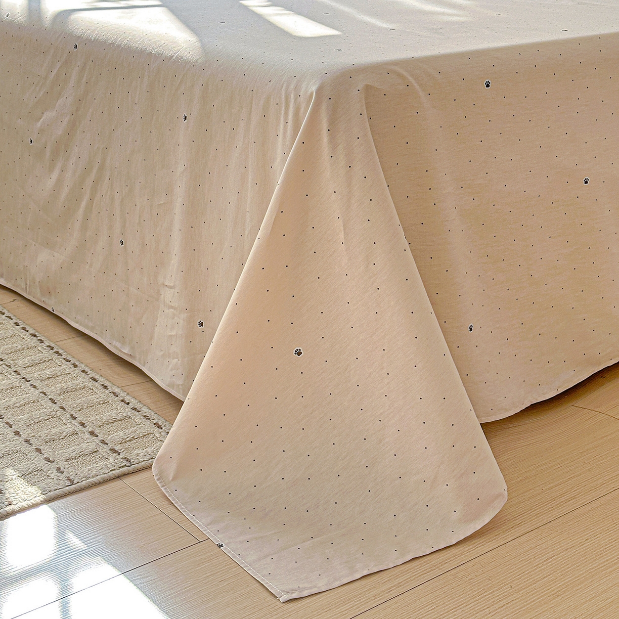 91家纺网 家纺一手货源 找家纺 依庭 2026新款12868全棉纯棉印花床单单品床单床单单件-第二批 笑脸甜甜圈-B