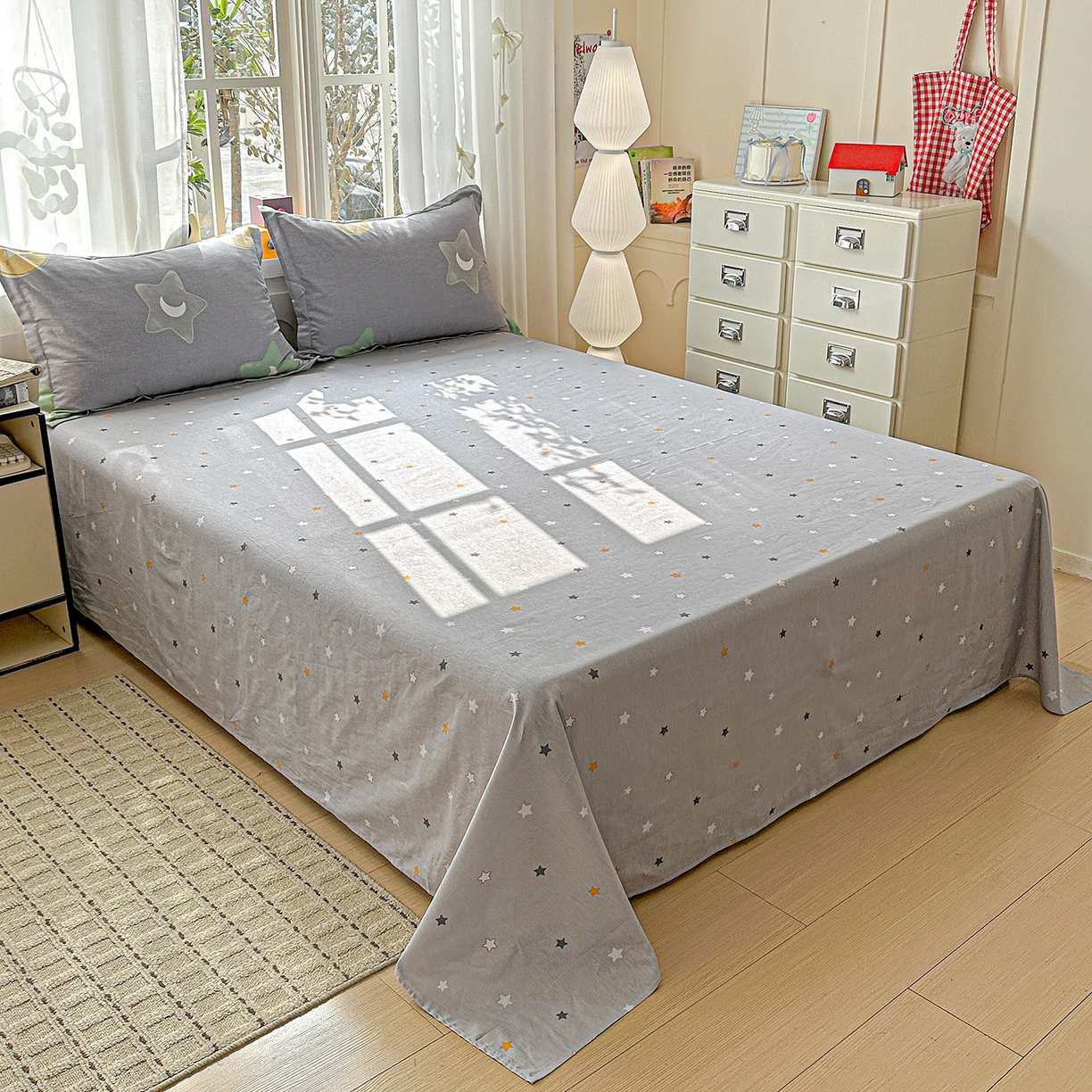 依庭 2026新款12868全棉纯棉印花床单单品床单床单单件-第二批 悦动星城-B