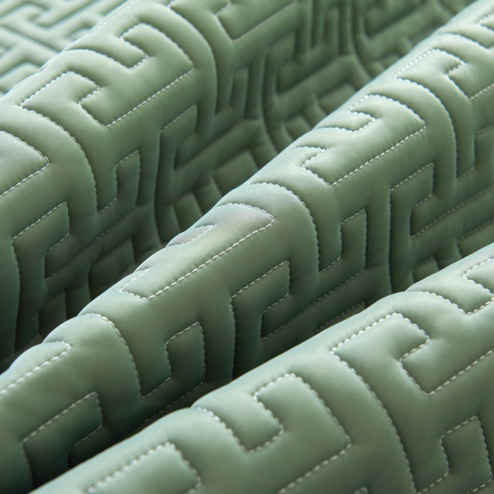 91家纺网 家纺一手货源 找家纺 玖玖爱家纺 2026新款天然水洗乳胶凉感丝凉席三件套 绿