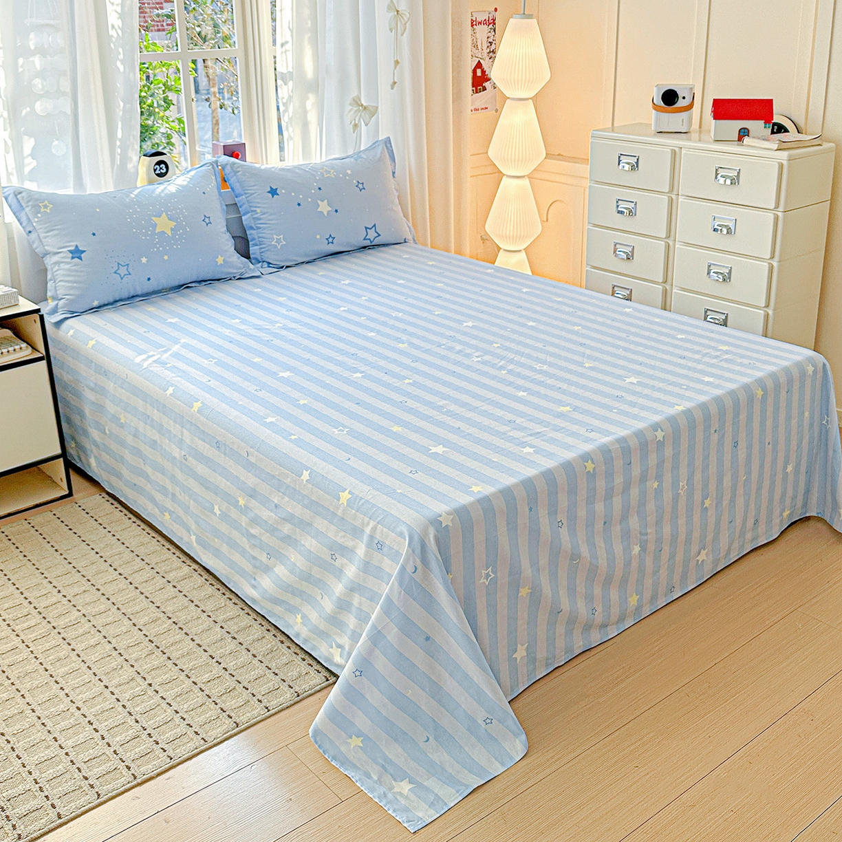 依庭 2026新款12868全棉纯棉印花床单单品床单床单单件-第二批 五星集-B